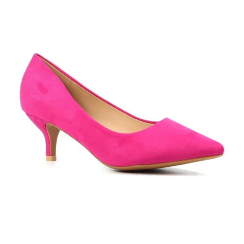 LUNAR Abby Fuchsia Kitten Heel Court Shoe -Slipper Supply Store abby fuchsia kitten heel court shoe p7302 418914 image
