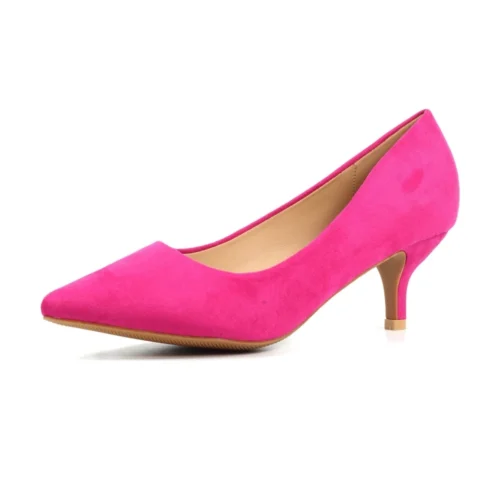 LUNAR Abby Fuchsia Kitten Heel Court Shoe -Slipper Supply Store abby fuchsia kitten heel court shoe p7302 418920 image
