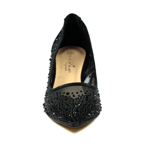 LUNAR Alisha Black Gemstone Kitten Heel -Slipper Supply Store alisha black gemstone kitten heel p6689 381508 image