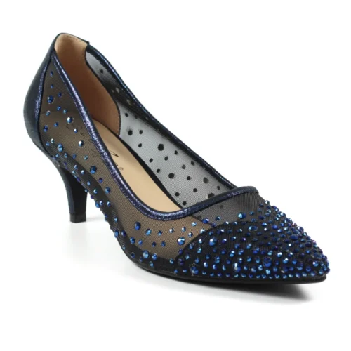 LUNAR Alisha Navy Gemstone Kitten Heel -Slipper Supply Store alisha navy gemstone kitten heel p6690 381538 image
