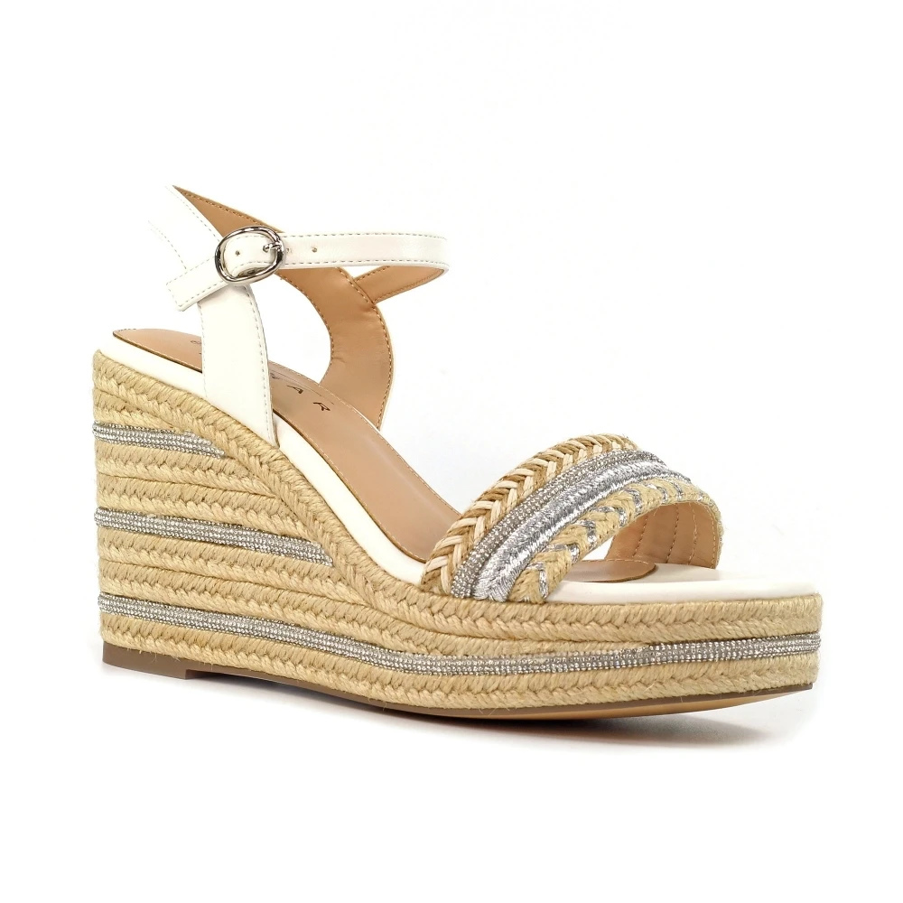 LUNAR Amanda White Wedge Sandal 3 LUNAR Amanda White Wedge Sandal - Image 3