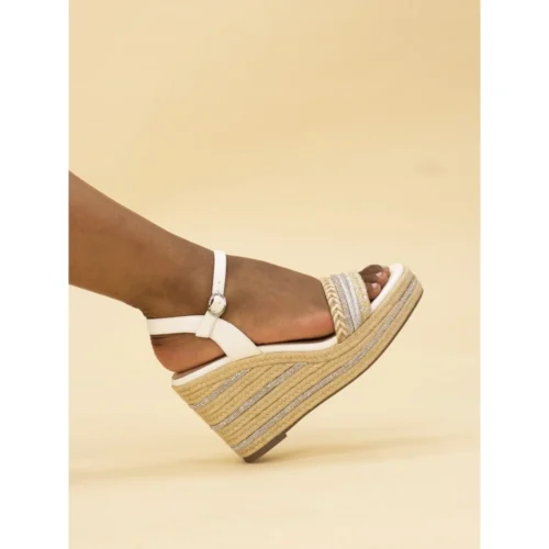 LUNAR Amanda White Wedge Sandal 10 LUNAR Amanda White Wedge Sandal -Slipper Supply Store amanda white wedge sandal p7417 425509 image