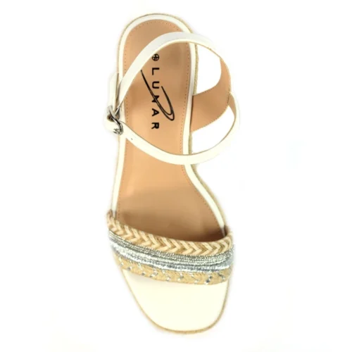 LUNAR Amanda White Wedge Sandal 13 LUNAR Amanda White Wedge Sandal -Slipper Supply Store amanda white wedge sandal p7417 425527 image