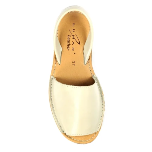 LUNAR Amara Beige Leather Sandal -Slipper Supply Store amara beige leather sandal p7307 419238 image