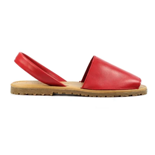 LUNAR Amara Red Leather Sandal