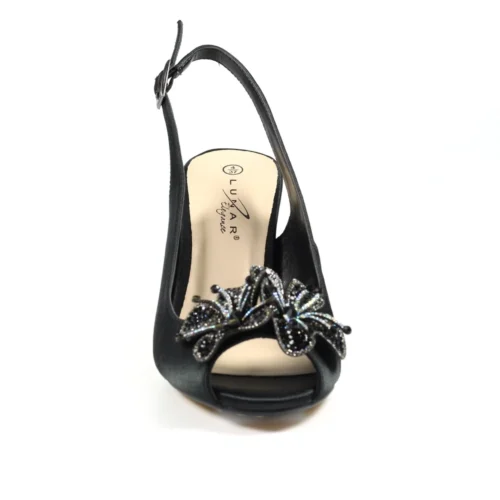 LUNAR Ankara Black Peep Toe Slingback -Slipper Supply Store ankara black peep toe slingback p5327 319663 image