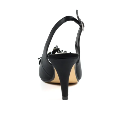 LUNAR Ankara Black Peep Toe Slingback -Slipper Supply Store ankara black peep toe slingback p5327 319669 image