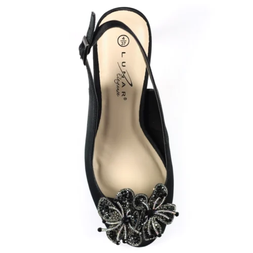 LUNAR Ankara Black Peep Toe Slingback -Slipper Supply Store ankara black peep toe slingback p5327 319675 image