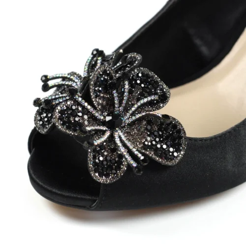 LUNAR Ankara Black Peep Toe Slingback -Slipper Supply Store ankara black peep toe slingback p5327 319681 image