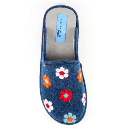 LUNAR Anther Blue Mule Slipper -Slipper Supply Store anther blue mule slipper p5991 360718 image