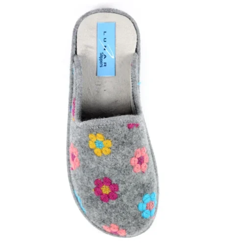 LUNAR Anther Grey Mule Slipper -Slipper Supply Store anther grey mule slipper p5992 360741 image