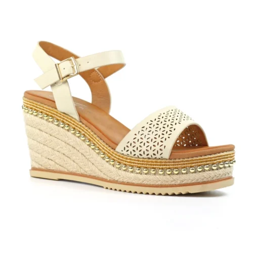 LUNAR Anya Beige Wedge Sandal -Slipper Supply Store anya beige wedge sandal p7418 425461 image