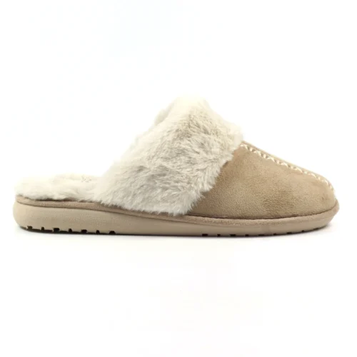 Aphrodite Beige Mule Slipper