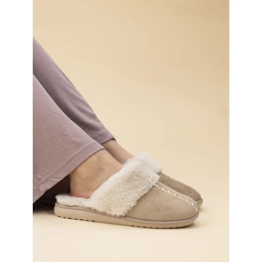 Aphrodite Beige Mule Slipper 2 Aphrodite Beige Mule Slipper - Image 2