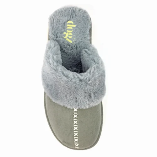 Aphrodite Grey Mule Slipper 12 Aphrodite Grey Mule Slipper -Slipper Supply Store aphrodite grey mule slipper p6934 393654 image
