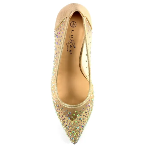 LUNAR Argo Gold Mesh Court 15 LUNAR Argo Gold Mesh Court -Slipper Supply Store argo gold mesh court p6681 381377 image