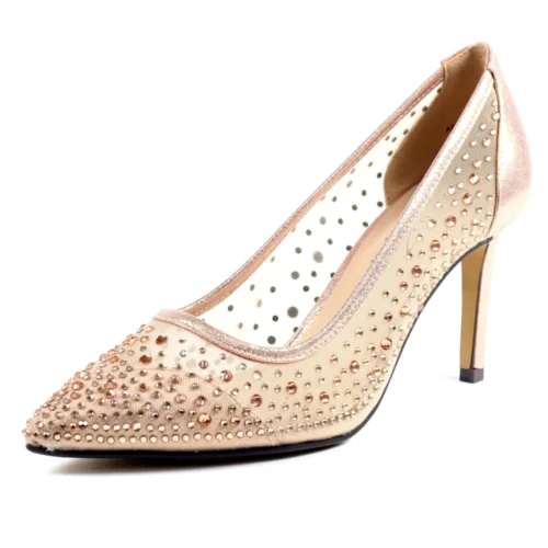 LUNAR Argo Rose Gold Mesh Court -Slipper Supply Store argo rose gold mesh court p6682 381419 image