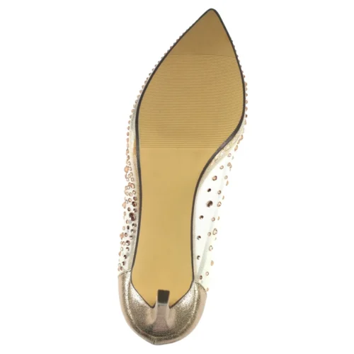 LUNAR Argo Rose Gold Mesh Court -Slipper Supply Store argo rose gold mesh court p6682 381431 image