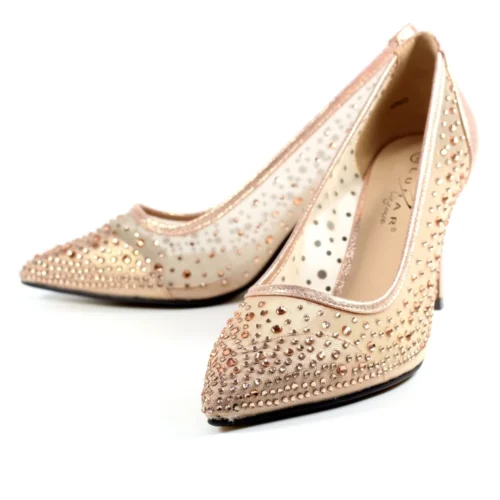 LUNAR Argo Rose Gold Mesh Court -Slipper Supply Store argo rose gold mesh court p6682 381437 image