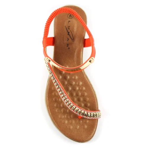 LUNAR Asia II Orange Sandal -Slipper Supply Store asia ii orange sandal p7107 406639 image