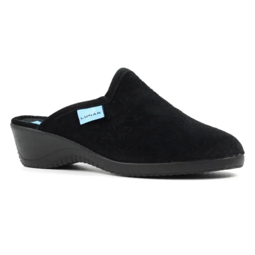 LUNAR Audrey Black Mule Slipper -Slipper Supply Store audrey black mule slipper p7484 434648 image