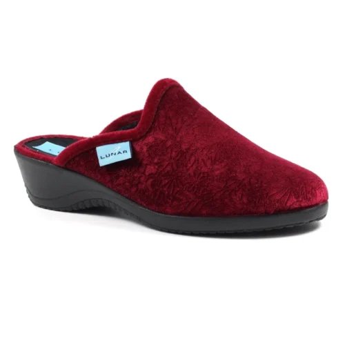 LUNAR Audrey Burgundy Mule Slipper -Slipper Supply Store audrey burgundy mule slipper p6805 386901 image