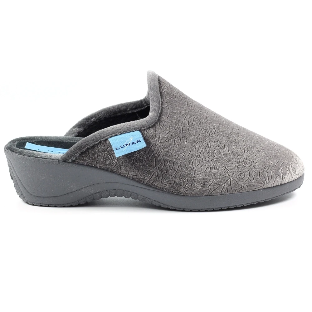 LUNAR Audrey Grey Mule Slipper 1 LUNAR Audrey Grey Mule Slipper