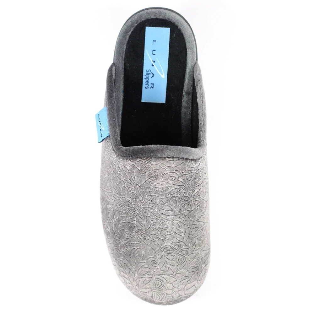 LUNAR Audrey Grey Mule Slipper 5 LUNAR Audrey Grey Mule Slipper - Image 5
