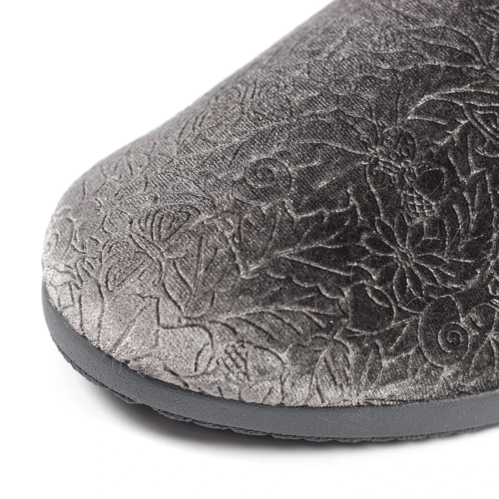 LUNAR Audrey Grey Mule Slipper 6 LUNAR Audrey Grey Mule Slipper - Image 6