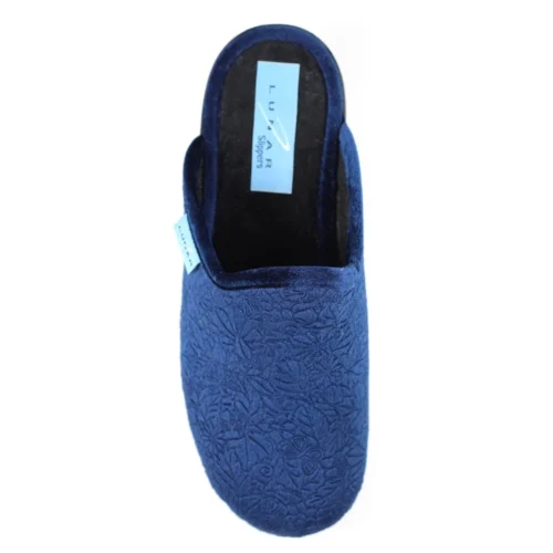 LUNAR Audrey Navy Mule Slipper -Slipper Supply Store audrey navy mule slipper p6804 386883 image