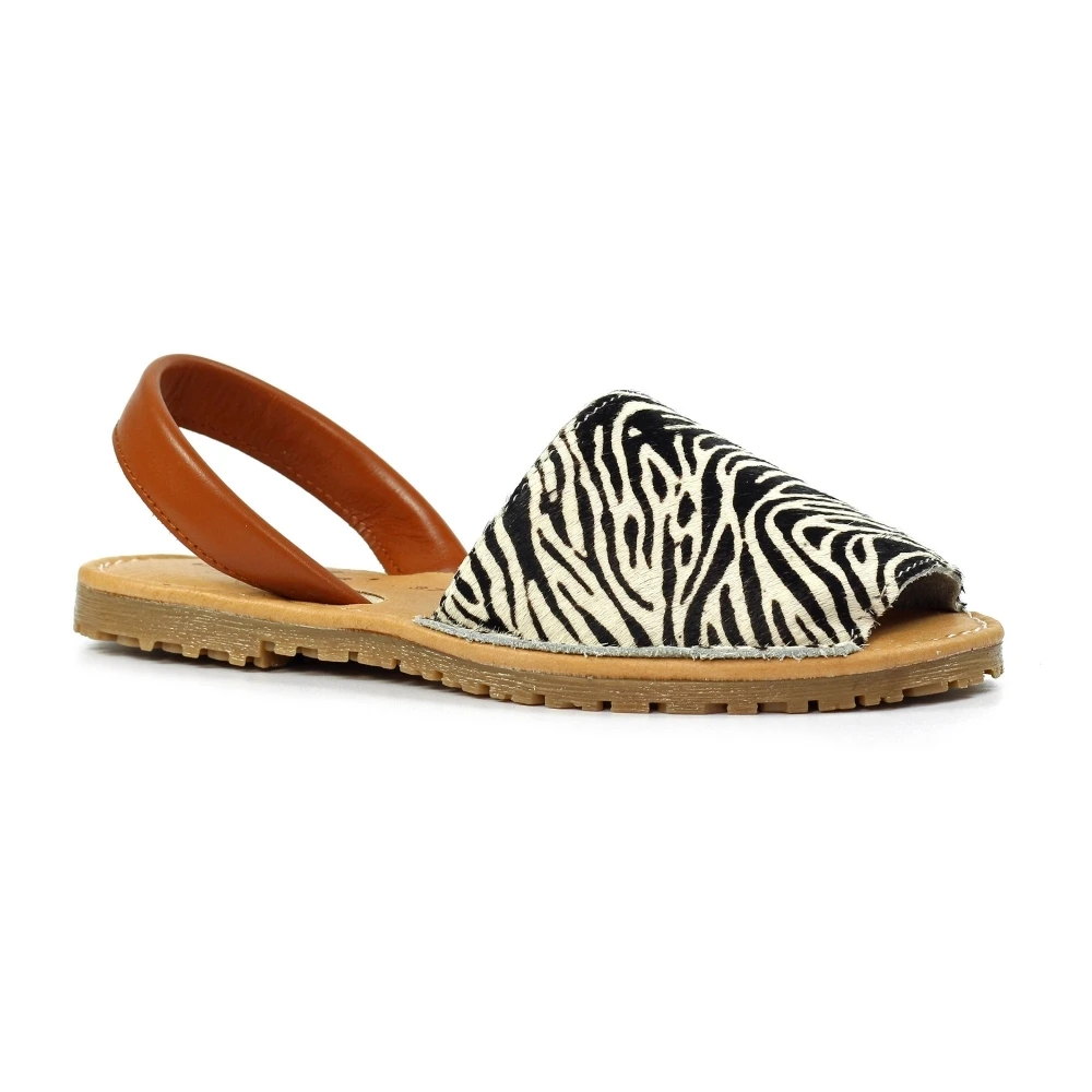 LUNAR Azura Zebra Print Leather Sandal 4 LUNAR Azura Zebra Print Leather Sandal - Image 4