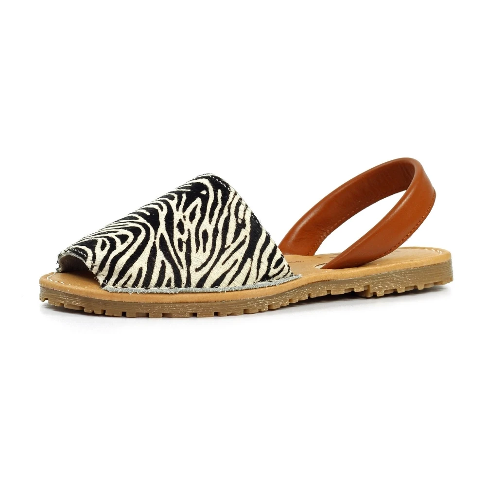 LUNAR Azura Zebra Print Leather Sandal 5 LUNAR Azura Zebra Print Leather Sandal - Image 5