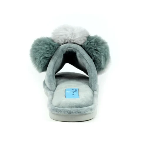 LUNAR Bamboo Grey Slipper -Slipper Supply Store bamboo grey slipper p6085 362585 image