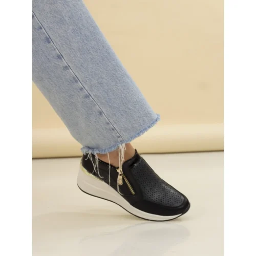 Slipper Supply Store -Slipper Supply Store barcelona black wedge trainer p7409 423151 image