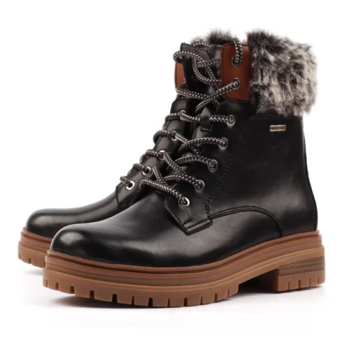 LUNAR Bernice Black Waterproof Boot -Slipper Supply Store bernice black waterproof boot p7701 440591 image