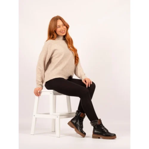 LUNAR Bernice Black Waterproof Boot -Slipper Supply Store bernice black waterproof boot p7701 446166 image