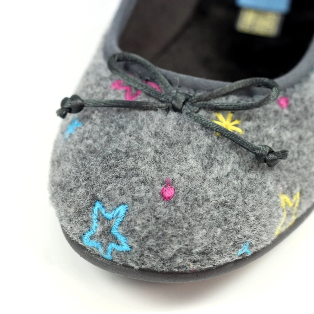 LUNAR Berry Grey Pump Slipper 7 LUNAR Berry Grey Pump Slipper - Image 7