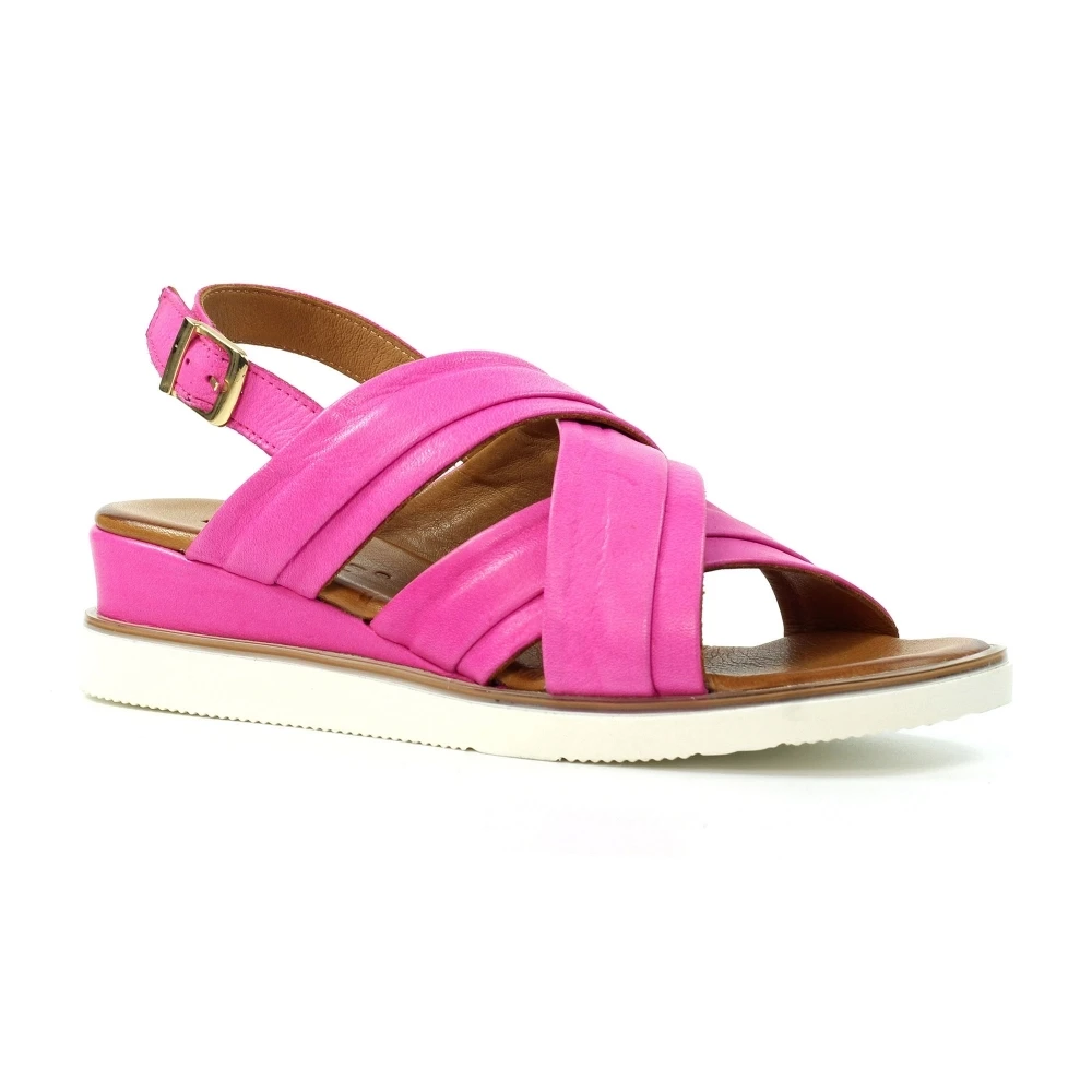 LUNAR Bethany Fuchsia Leather Sandal 3 LUNAR Bethany Fuchsia Leather Sandal - Image 3