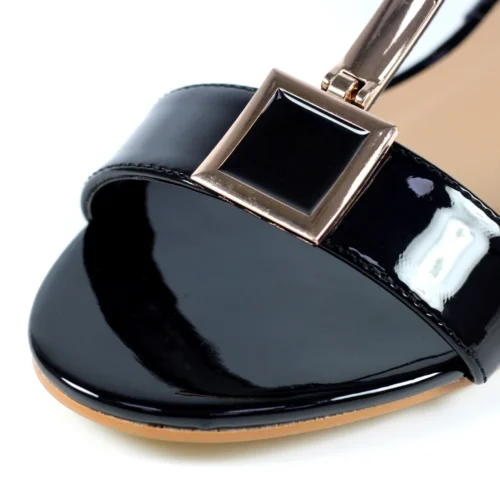 LUNAR Blaze Black Patent Sandal -Slipper Supply Store blaze black patent sandal p5861 350783 image