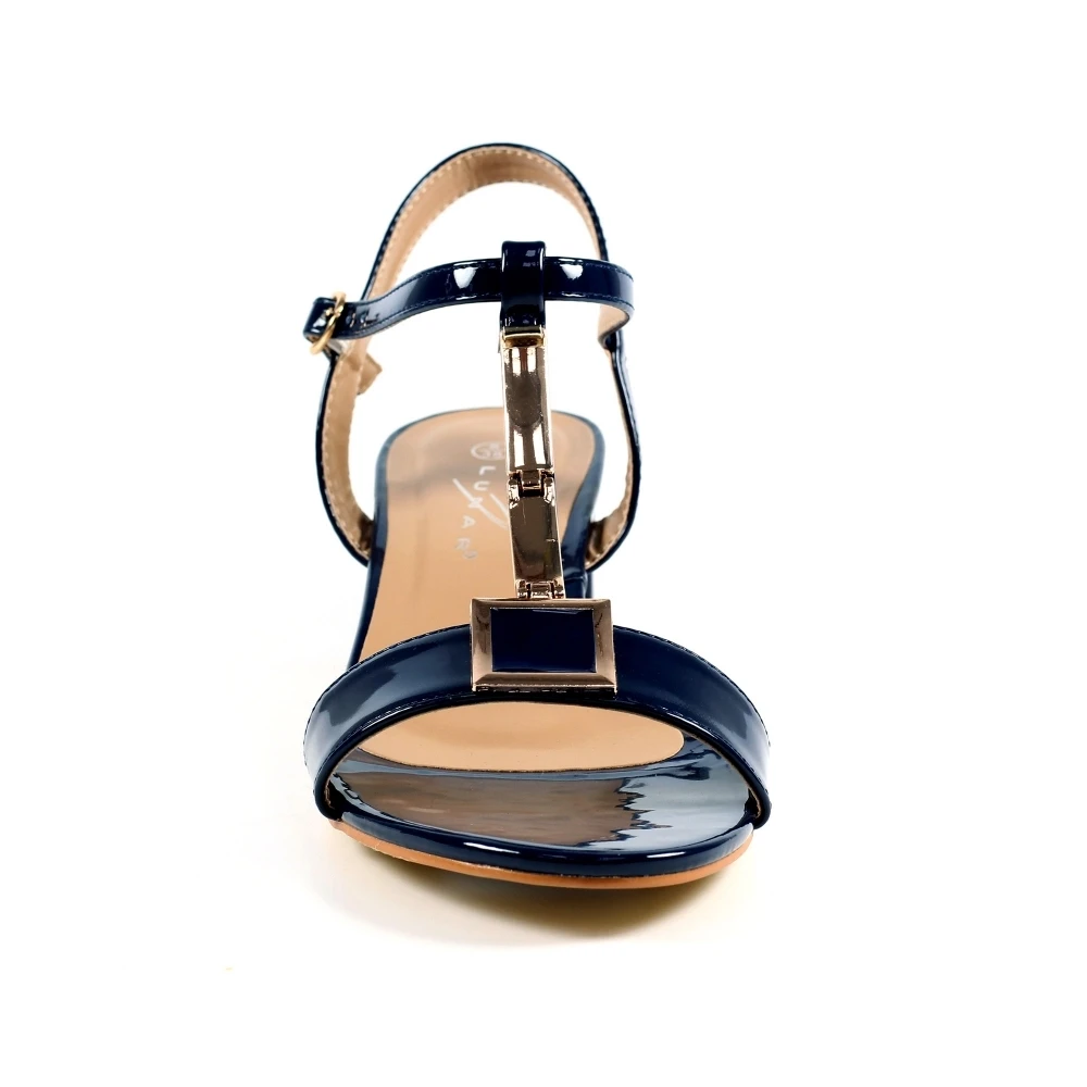 LUNAR Blaze Navy Patent Sandal 5 LUNAR Blaze Navy Patent Sandal - Image 5