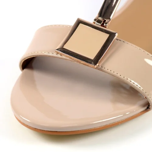 LUNAR Blaze Nude Patent Sandal -Slipper Supply Store blaze nude patent sandal p5863 350855 image
