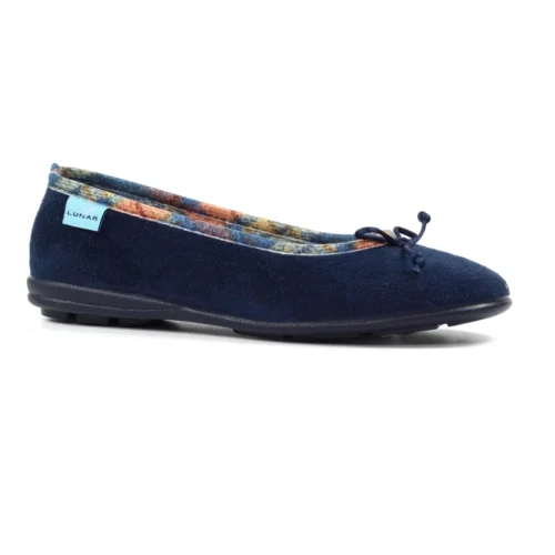 LUNAR Bow Navy Pump Slipper -Slipper Supply Store bow navy pump slipper p7528 432765 image