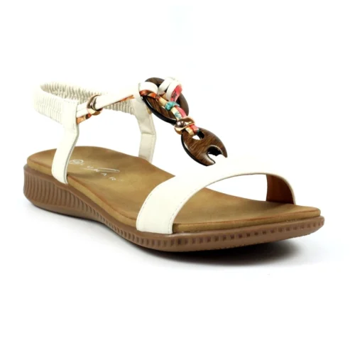 LUNAR Brava White Sandal -Slipper Supply Store brava white sandal p6381 375009 image