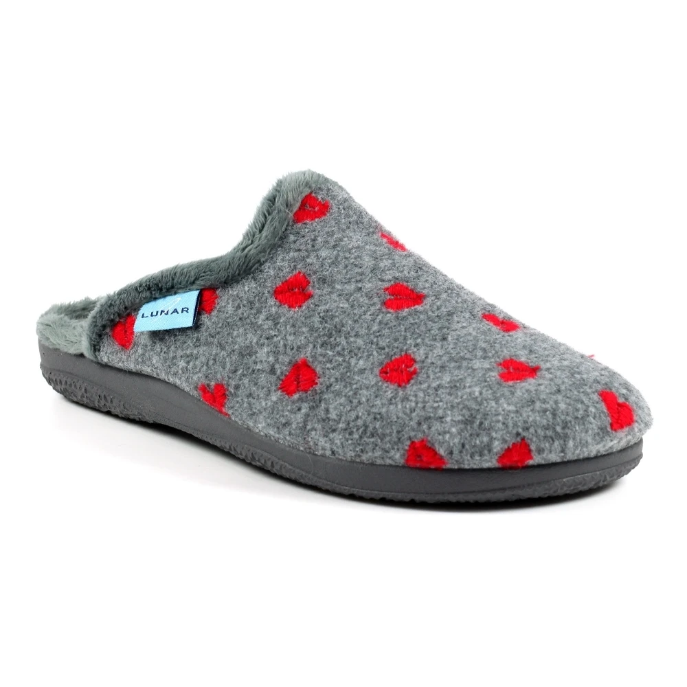 LUNAR Bruna Grey Mule Slipper 2 LUNAR Bruna Grey Mule Slipper - Image 2