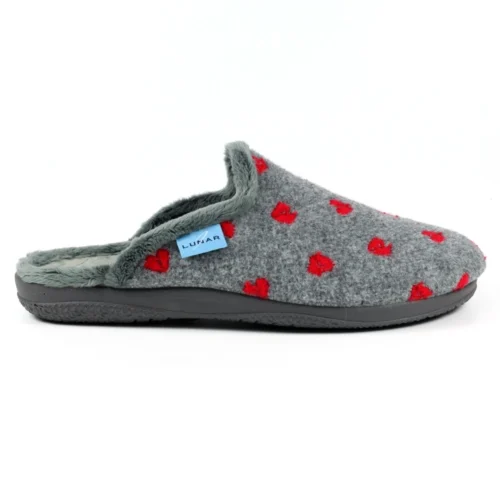 LUNAR Bruna Grey Mule Slipper