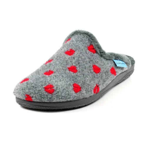 LUNAR Bruna Grey Mule Slipper 10 LUNAR Bruna Grey Mule Slipper -Slipper Supply Store bruna grey mule slipper p6002 361180 image