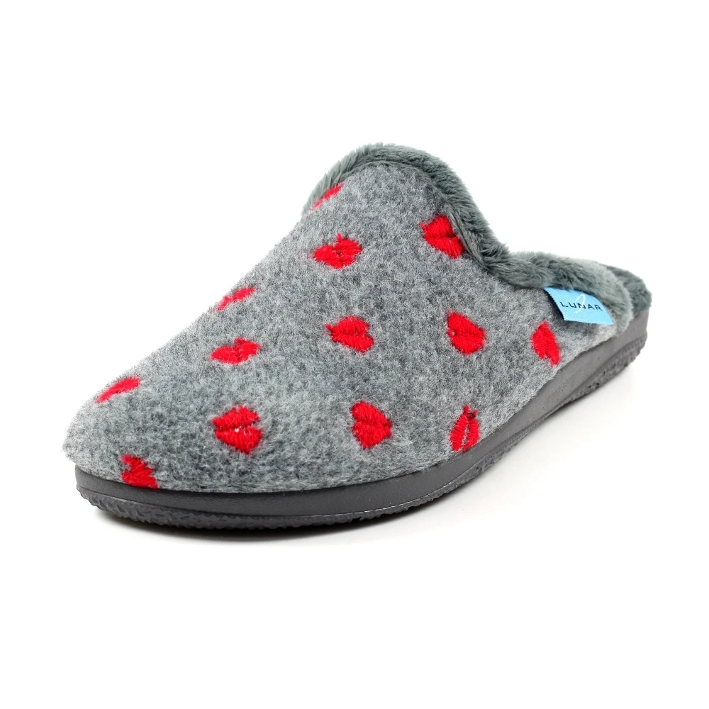 LUNAR Bruna Grey Mule Slipper 3 LUNAR Bruna Grey Mule Slipper - Image 3