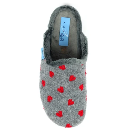 LUNAR Bruna Grey Mule Slipper 13 LUNAR Bruna Grey Mule Slipper -Slipper Supply Store bruna grey mule slipper p6002 361198 image