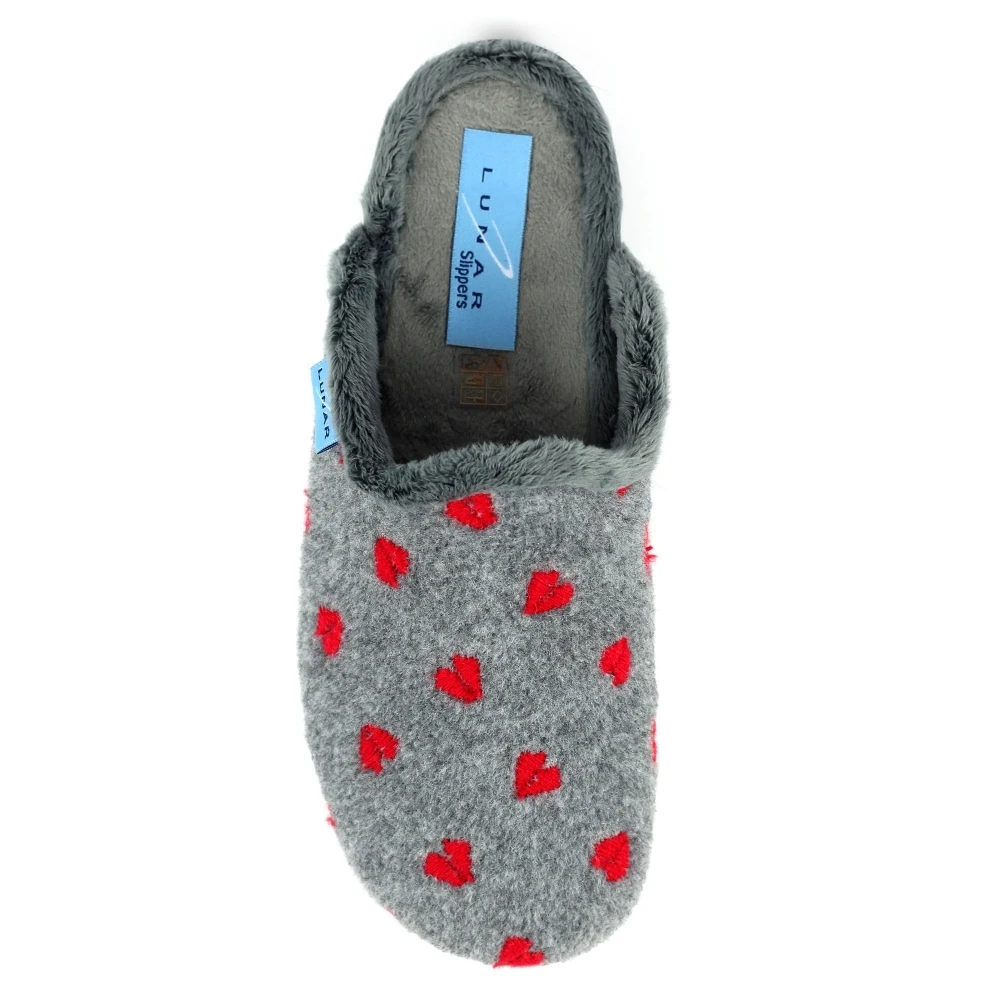 LUNAR Bruna Grey Mule Slipper 6 LUNAR Bruna Grey Mule Slipper - Image 6