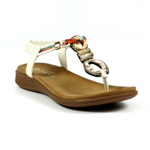 LUNAR Bunton White Sandal -Slipper Supply Store bunton white sandal p6487 376378 image